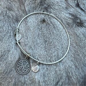 Alex and Ani Rafaelian Silver Path of Life Charm Bangle Bracelet